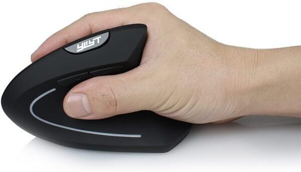 Mouse Ergonômico 2.4G sem fio mouse vertical ergonômico mouse vertical mouse vertical mouse óptico 3 níveis de DPI conveniente/plug & play preto - Image 8