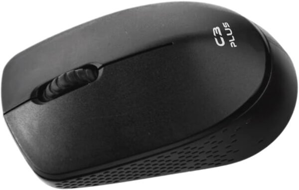 C3Tech Mouse Sem Fio Preto M-W17BK - Wifi 2.4GHz, alcance 12m, Ambidestro, 3 Botões,1200DPI, Windows, MAC OS, LINUX, CHROME OS - Image 2