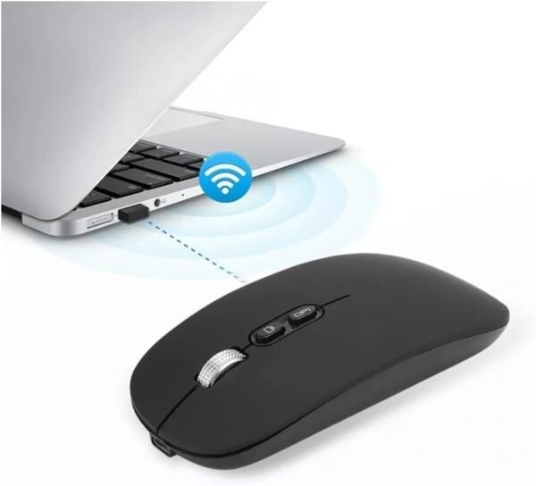 Mouse H'MASTON Sem Fio Wireless Bateria Recarregável Silencioso - Image 3