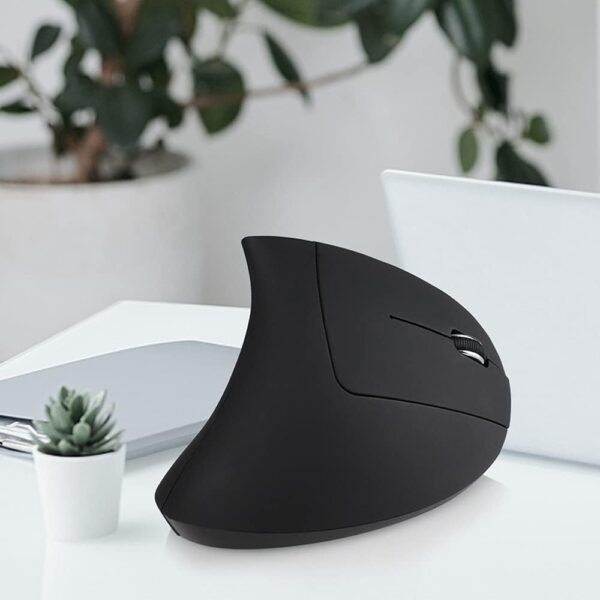 Mouse Ergonômico 2.4G sem fio mouse vertical ergonômico mouse vertical mouse vertical mouse óptico 3 níveis de DPI conveniente/plug & play preto - Image 5