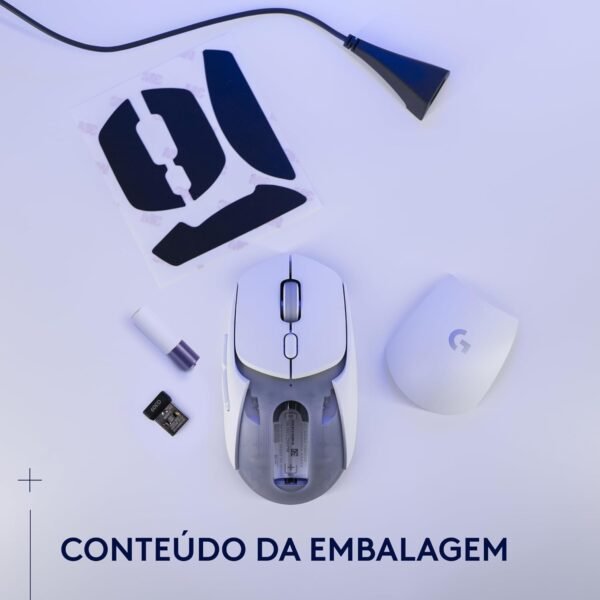 Mouse Gamer Sem Fio Logitech G G309 Lightspeed Branco - Image 9