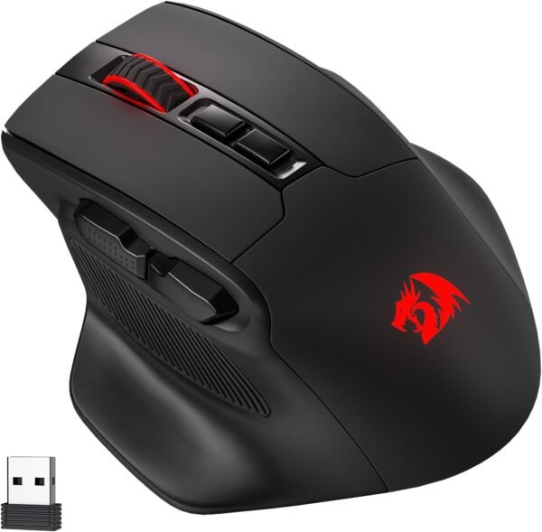 Mouse Gamer Redragon Bullseye Pro, Wireless 2.4GHz Cabo ou Bluetooth, RGB, 7 Botões, 26000DPI, Preto - M806RGB-PRO - Image 9