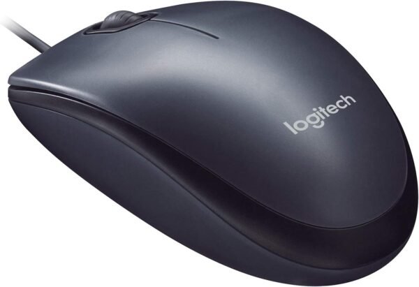 Mouse com fio USB Logitech M90 com Design Ambidestro e Facilidade Plug and Play - Image 4