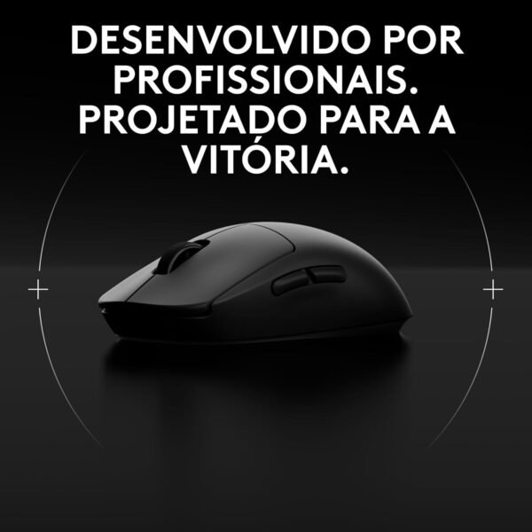 Mouse Gamer Sem Fio Logitech G PRO 2 com Tecnologia LIGHTSPEED, Design Ambidestro,4 Botões Programáveis, Sensor HERO 2 com DPI de 32K, RGB LIGHTSYNC e Switches LIGHTFORCE- Preto - Image 2