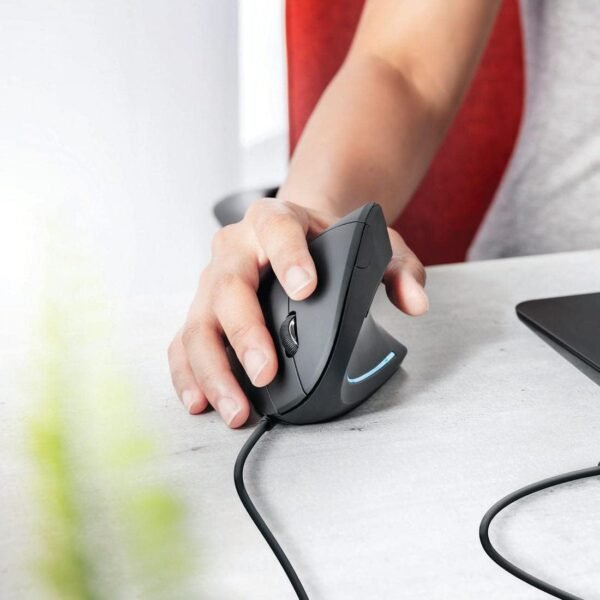 Mouse LED Ergonômico 1600dpi 6 botões - PC e Laptop - Verto Mouse 22885 - Trust - Image 7