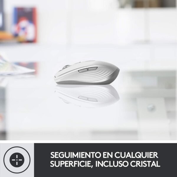 Mouse sem fio Logitech MX Anywhere 3 Compacto, Confortável, Uso em Qualquer Superfície, USB Unifying ou Bluetooth, Recarregável para Apple Mac, iPad, Windows PC, Linux, Chrome - Rosa - Image 4