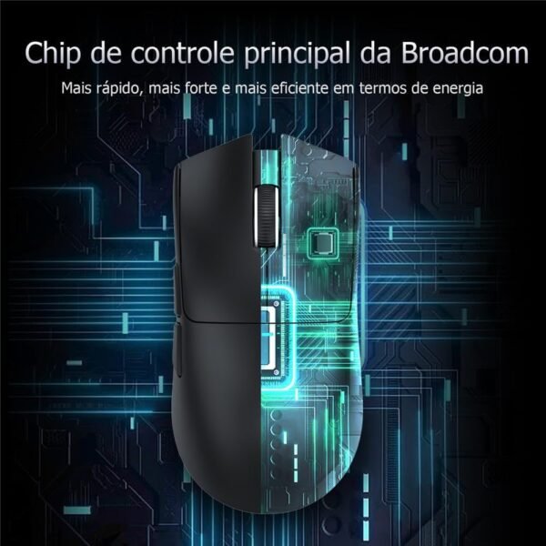ATTACK SHARK Mouse X11 Leve Sem Fio Para Jogos Com Base De Carregamento RGB, Tri-Mode-2.4G/USB-C Com Fio/BT, DPI 22K, Sensor Óptico PAW3311, 5 Botões Programáveis ​​Para PC/Mac (Preto) - Image 4