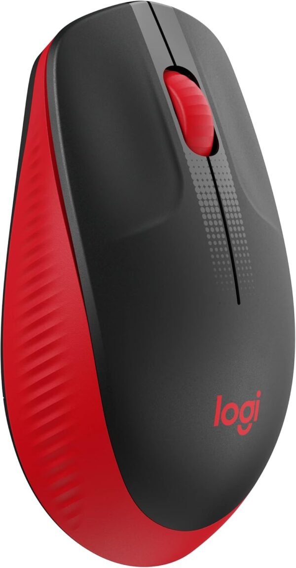 Mouse sem fio Logitech M190 com Design Ambidestro de Tamanho Padrão, Conexão USB e Pilha Inclusa - Vermelho - Image 8