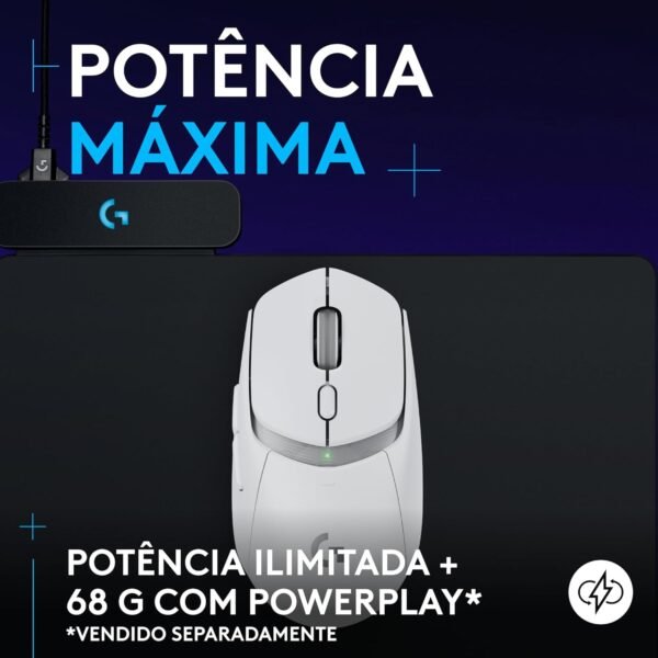 Mouse Gamer Sem Fio Logitech G G309 Lightspeed Branco - Image 7