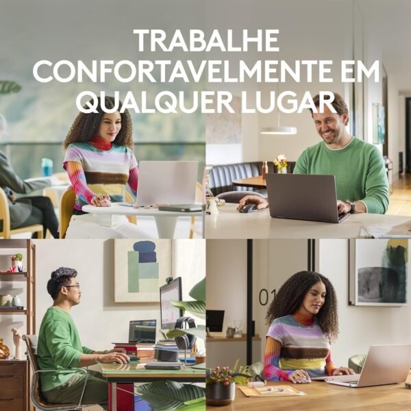 Mouse sem fio Logitech MX Anywhere 3S Compacto, Rolagem rápida, Uso em Qualquer Superfície, Clique Silencioso, Botões programáveis, Recarregável, Conexão Bluetooth - Grafite - Image 7