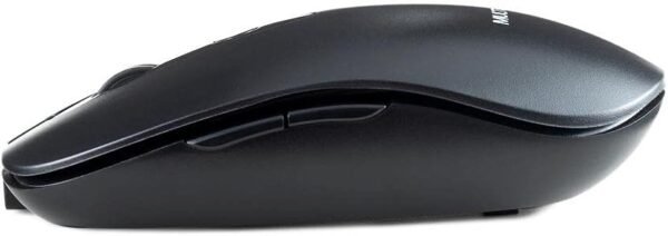 Kit Teclado e Mouse Sem Fio Recarregável multimídia conexão USB Bateria de litio 200mah 1600dpi Ajustável clique silencioso preto - tc250 - Image 6