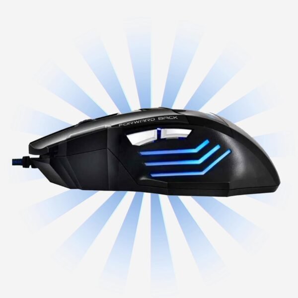 Gamer de mouse 7d 3200 dpi Ajustável 7 botões luzes liderou rgb alta precisão e velocidade, jogos, trabalho, estudos, pabo reforado super rápido ergonômico antideslizante clique duplO premium premium premium premium - Image 6