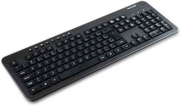 Kit Teclado e Mouse Sem Fio Recarregável multimídia conexão USB Bateria de litio 200mah 1600dpi Ajustável clique silencioso preto - tc250 - Image 2