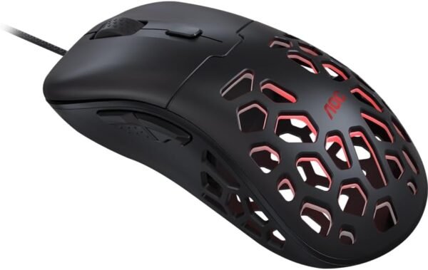 Mouse Gamer AOC GM510 Ultraleve 58G 16.000 DPI Pixart 3389 RGB 6 Botões Macro Manager - Image 5