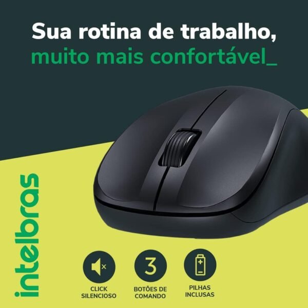 Mouse sem fio msi50 preto intelbras - Image 5