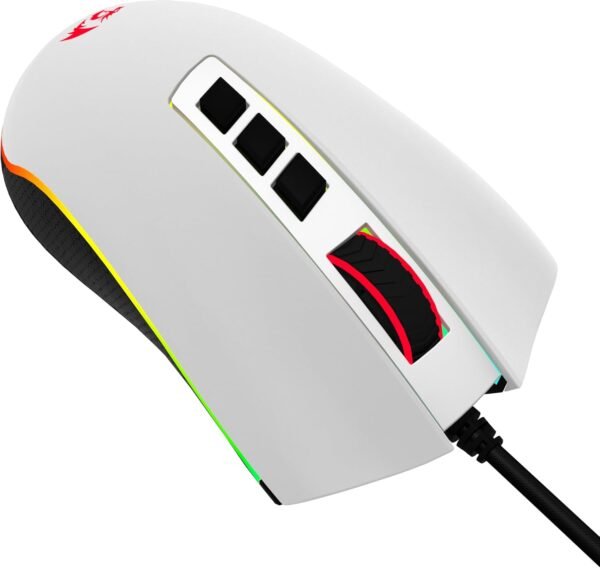 Mouse Gamer Redragon Cobra V2 Edição Especial Cypher Branco e Preto RGB M711A-RGB - Image 5