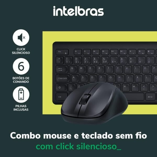 Combo Teclado e Mouse CSI50 SEM FIO FIO INTELBRAS - Image 7