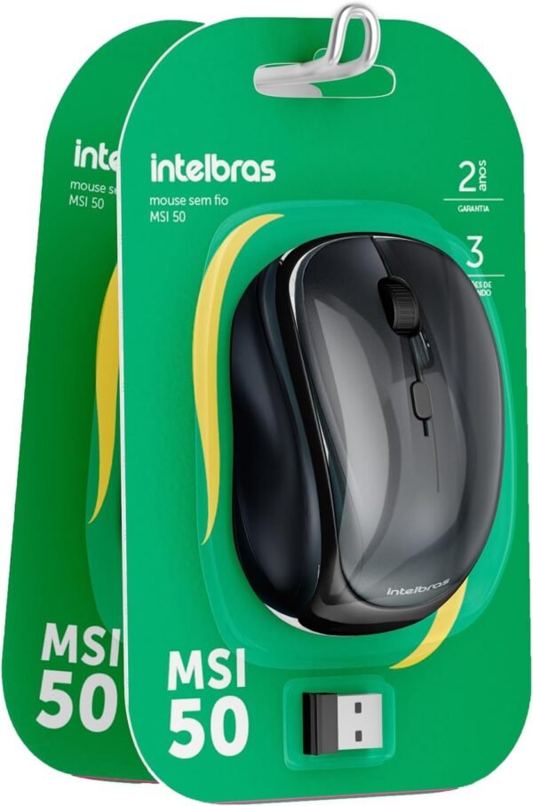 Mouse sem fio msi50 preto intelbras - Image 2