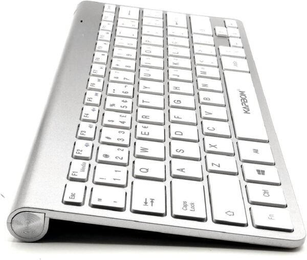 Mini Kit Teclado Sem Fio E Mouse USB 2.4GHz Sem fio Super Compacto Premium abnt2 letra Ç Ç Computador Notebook Branco até 1600dpi - Image 3