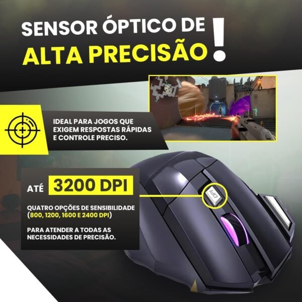 Jogador de camundongo anúbis 7 botões para pc jogos trabalho estudos 32000 dpi ajustável com led rgb alta precisão e velocidade super rápido anatómico antideslizante clique duplo pabo reforfoto premium premium premium premium premium premium premium - Image 3