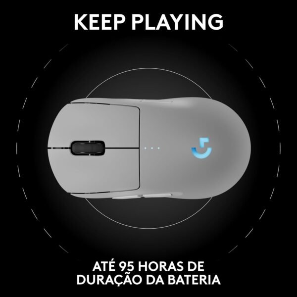 Mouse Gamer Pro 2 Lightspeed Sem Fio - Branco - Image 7