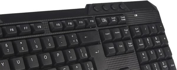 Combo C3Tech sem Fio K-W10BK Preto, Teclado e Mouse, Inclui Receptor Nano USB 1 Pilha AA e 2 Pilhas AAA Layout ABNT2 Multimídia, Mouse Ambidestro - Image 4