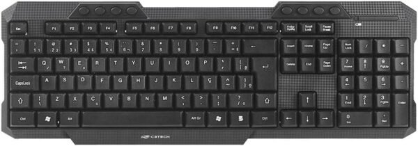 Combo C3Tech sem Fio K-W10BK Preto, Teclado e Mouse, Inclui Receptor Nano USB 1 Pilha AA e 2 Pilhas AAA Layout ABNT2 Multimídia, Mouse Ambidestro - Image 2