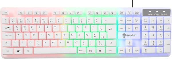 Kit Gamer Evolut Starter 4x1, Rainbow, Branco, EG-55 - Image 3