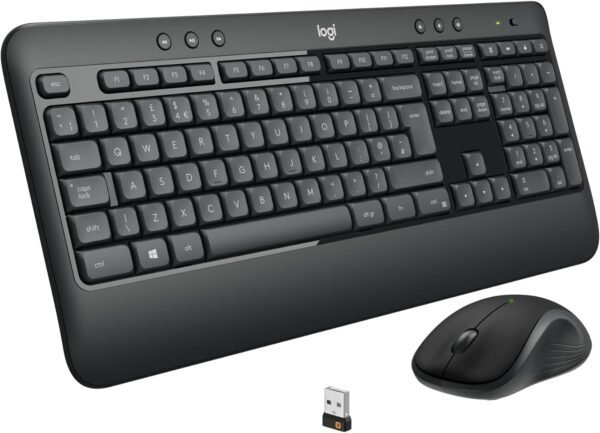 Combo Teclado e Mouse sem fio Logitech MK540 com Teclado com Apoio para as Mãos, Teclas de Mídia de Fácil Acesso, Mouse Ambidestro, Conexão USB, Pilhas Inclusas e Layout ABNT2 - Image 4