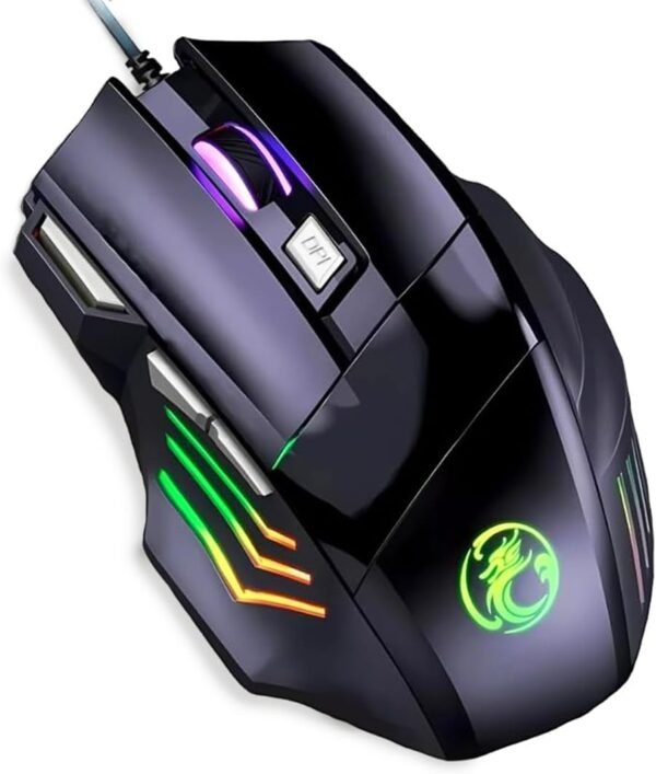 Jogador de camundongo anúbis 7 botões para pc jogos trabalho estudos 32000 dpi ajustável com led rgb alta precisão e velocidade super rápido anatómico antideslizante clique duplo pabo reforfoto premium premium premium premium premium premium premium