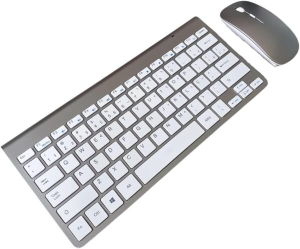 Kit Teclado e Mouse Sem Fio 2,4 GHz CONEXão sem fio Combo Combo Combo ptico Ultra fino abnt2 com Tecla Ç Ç em Portugues Padrão layout Brasileiro