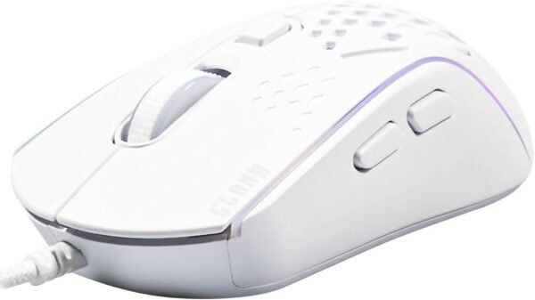 Mouse Gamer USB 7 Botões 7200DPI RGB SLITS MK397 BRANCO - Image 2