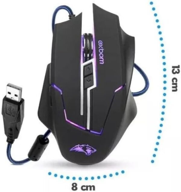Jogador de mouse Exbom MS -G270 3200DPI -7 BOTões - Image 4