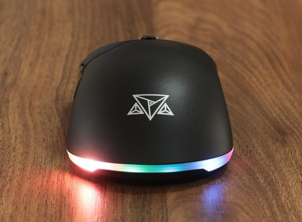 Jogador de mouse adamantiun gladius m11 com mousepad para pc notebook Jogos led rgb com fio cho paracord swicth removível USB 16000 DPI Sensor Pixart 3389 (preto) - Image 3