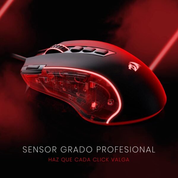 Gamer Redragon Predator RGB M612-RGB, Preto - Image 4