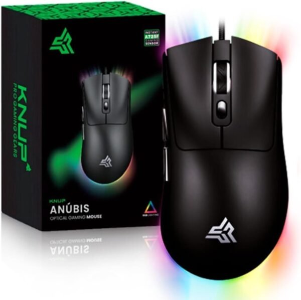 Gamer de mouse 7 botões 7200 dpi ergonomico USB LED RGB anúbis KP-MU021 - Image 2