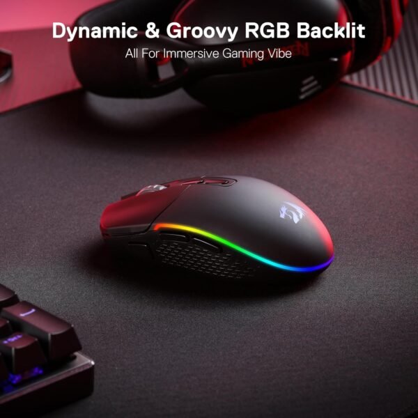 Mouse SEM Fio Redragon Invader pro preto - Image 6