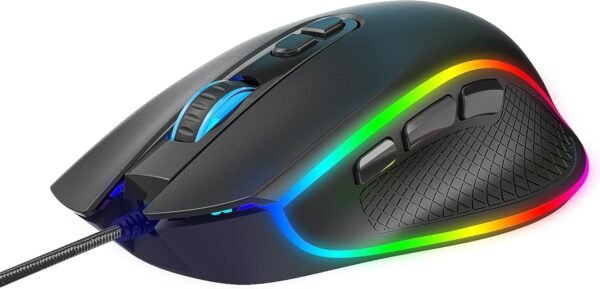 Mouse Gamer Cruiser New Edition RGB 12000 DPI 8 Botões Sensor Pixart fortrek - Image 2