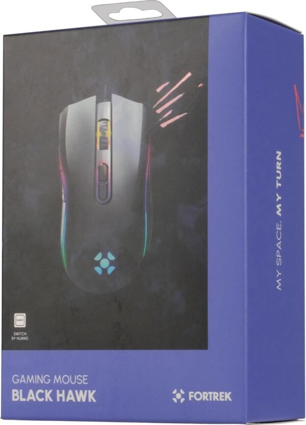 Fortrek Mouse Gamer RGB Black Hawk - Image 5