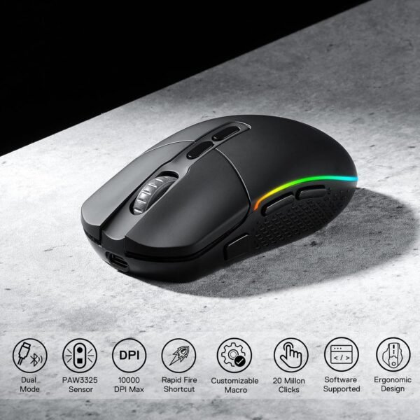 Mouse SEM Fio Redragon Invader pro preto - Image 2