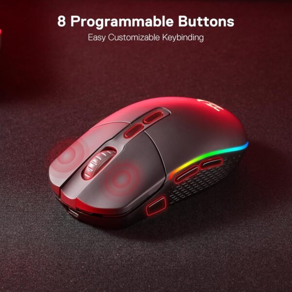 Mouse SEM Fio Redragon Invader pro preto - Image 5