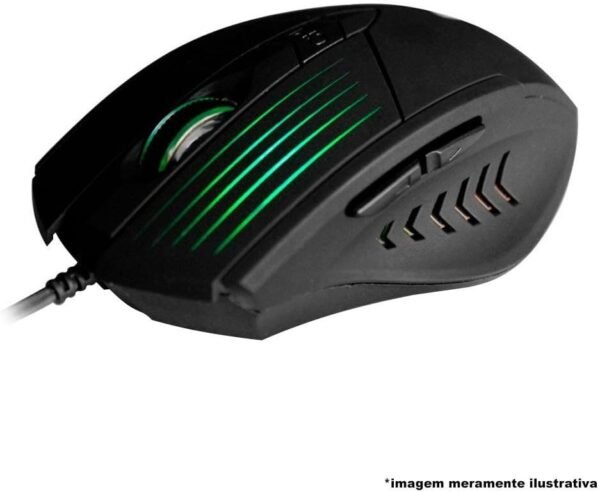 Mouse C3 Tech Gamer MG -10BK 2400DPI 6B LED USB - PRETO