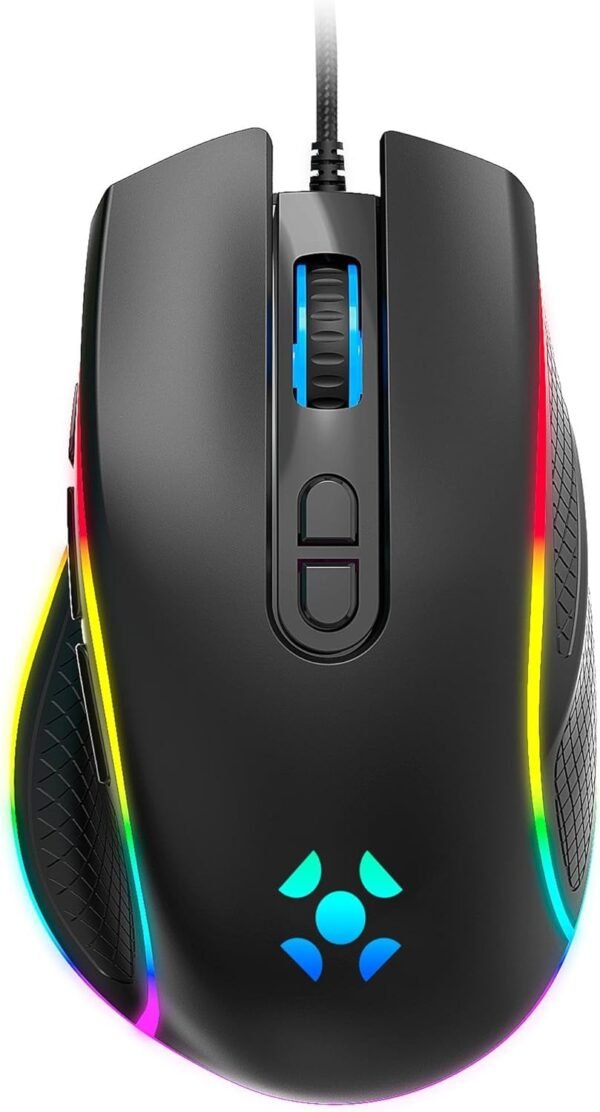 Mouse Gamer Cruiser New Edition RGB 12000 DPI 8 Botões Sensor Pixart fortrek