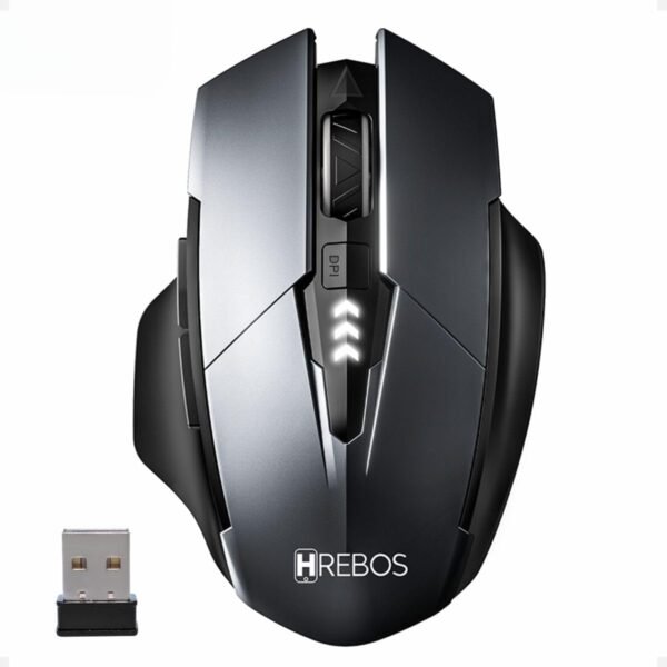 Mouse Gamer USB Bluetooth Sem Fio sem fio Recarregavel com 6 botões 1600 dpi Bateria 500mAh