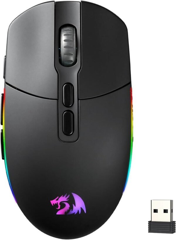 Mouse SEM Fio Redragon Invader pro preto