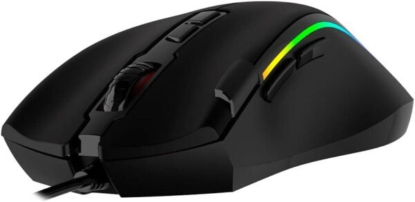 Mouse USB C3Tech Gaming MG-520BK FURY 7000DPI COM LED RGB, MACROS, SOFTWARE Dedicado de Controle e Varios Modos de Iluminação, Preto - Image 3