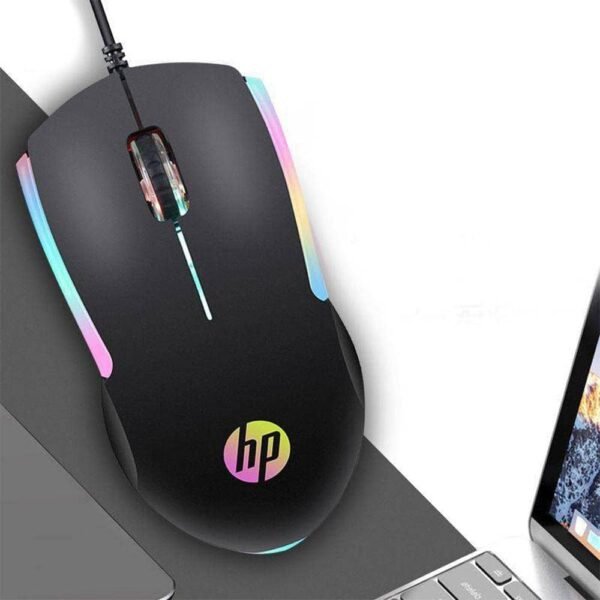 HP - Mouse Gamer USB M160 Preto - Sensor ptico Ambidestro Resoluções até 1000 dpi e iluminação multicolor - 7zz79aa - Image 5