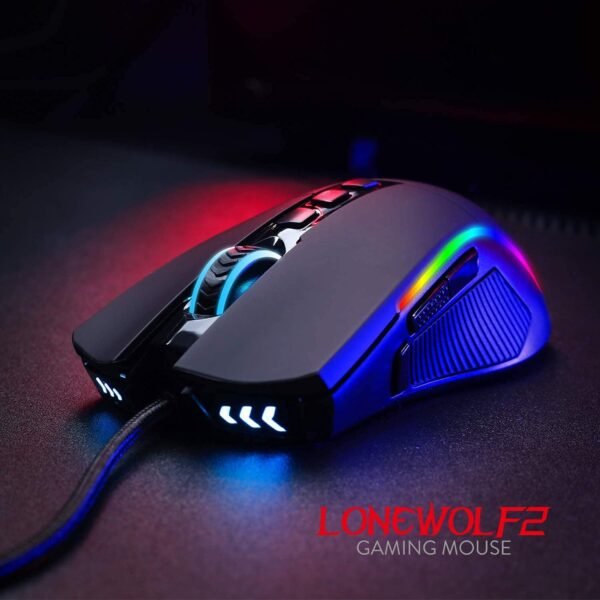 Redragon Mouse Gamer M721-Pro Lonewolf 2 Preto, Unico - Image 2