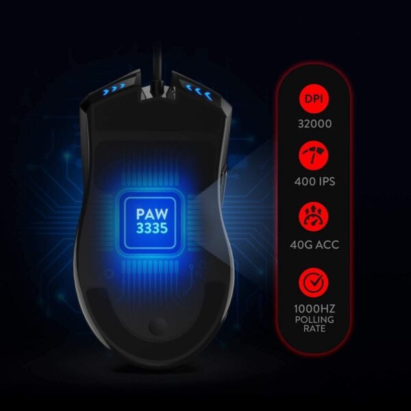 Redragon Mouse Gamer M721-Pro Lonewolf 2 Preto, Unico - Image 6