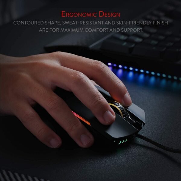 Redragon Mouse Gamer M721-Pro Lonewolf 2 Preto, Unico - Image 8